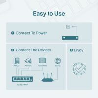 TP-Link TL-SG1005P 5-Port Gigabit Desktop Switch with 4-Port PoE+ - Slika 8