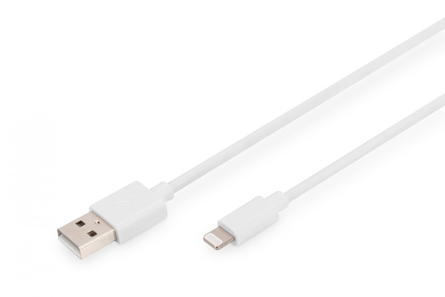 Charger/data cable, Lightning – USB A M/M, 1.0m, iP5/6...