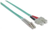 Intellinet Fiber Optic Patch Cable, OM3, LC/SC, 1m, Aqua, Duplex, Multimode, 50/125 µm, LSZH, Fibre, Lifetime Warranty, Polybag - Slika 2