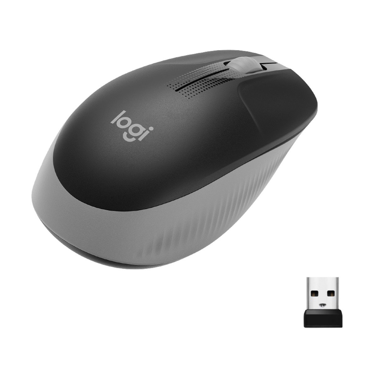 M190 Full-size wireless mouse – MID GREY