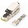 CAT 6A Field Termination Plug, STP, dust cap, bend relief