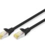 CAT 6A S-FTP patch cord, Cu, LSZH AWG 26/7, length 2 m, color black