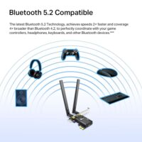 TP-Link Archer TX55E AX3000 Dual Band Wi-Fi 6 Bluetooth PCI Express Adapter - Slika 5