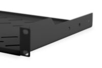1U fixed shelf for racks from 400 mm depth 45x483x250 mm, up to 15 kg, black (RAL 9005) - Slika 5