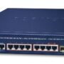Planet GS-4210-8HP2S IPv6/IPv4, 2-Port 10/100/1000T 802.3bt 95W PoE + 6-Port 10/100/1000T 802.3at PoE + 2-Port 100/1000X SFP Managed Switch(240W PoE Budget, 250