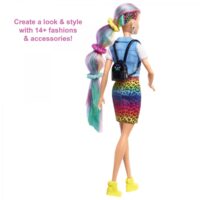 Leopard Rainbow Hair Doll BARBIE GRN81 - Slika 5
