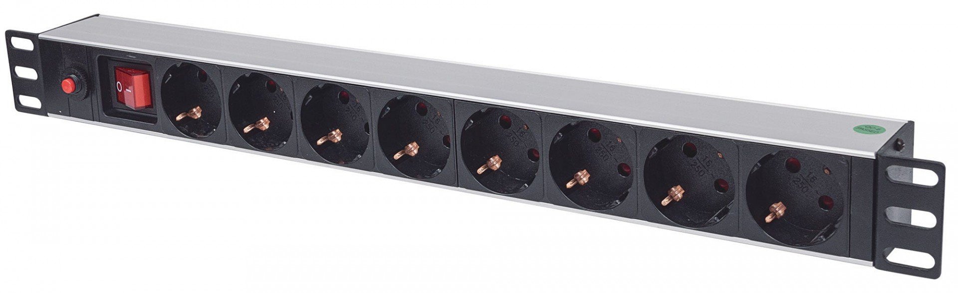 Intellinet 19″ 1U Rackmount 8-Way Power Strip – ...