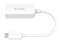 D-Link USB-C to 2.5G Ethernet Adapter DUB-E250 - Wired - USB Type-C - Ethernet - 2500 Mbit/s - White (DUB-E250)