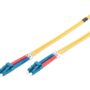 FO patch cord, duplex, LC to LC SM OS2 09/125 µ, 1 m
