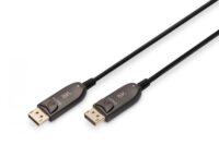 DisplayPort AOC hybrid-fiber connection cable M/M, 20m, UHD 8K@60Hz, gold, bl