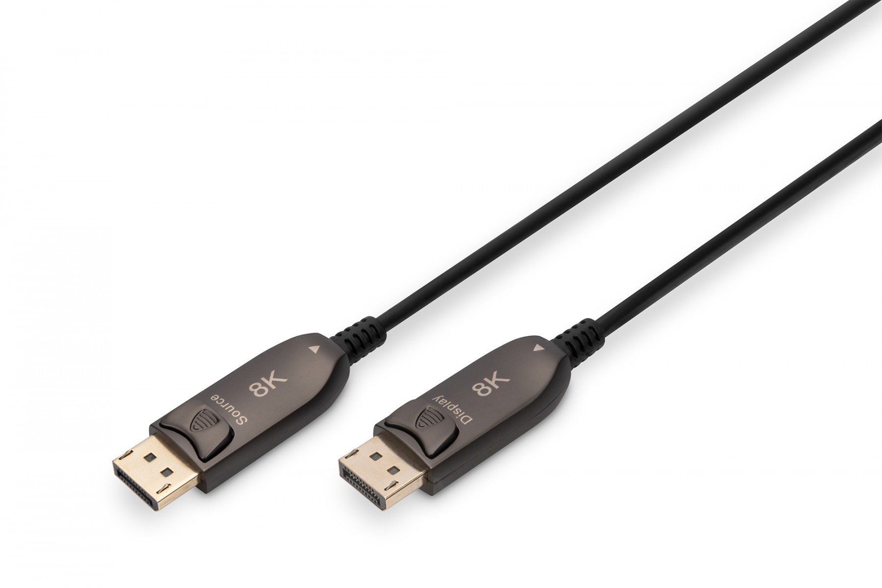 DisplayPort AOC hybrid-fiber connection cable M/M, 20m, UHD ...