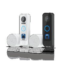 Ubiquiti UVC-G4 Doorbell Pro PoE Kit-White Dual-camera PoE doorbell and chime with advanced AI and usability features, White Color
