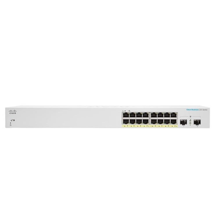 Cisco CBS220-16P-2G-EU Smart 16-port GE, PoE+ 130W, 2x1G SFP