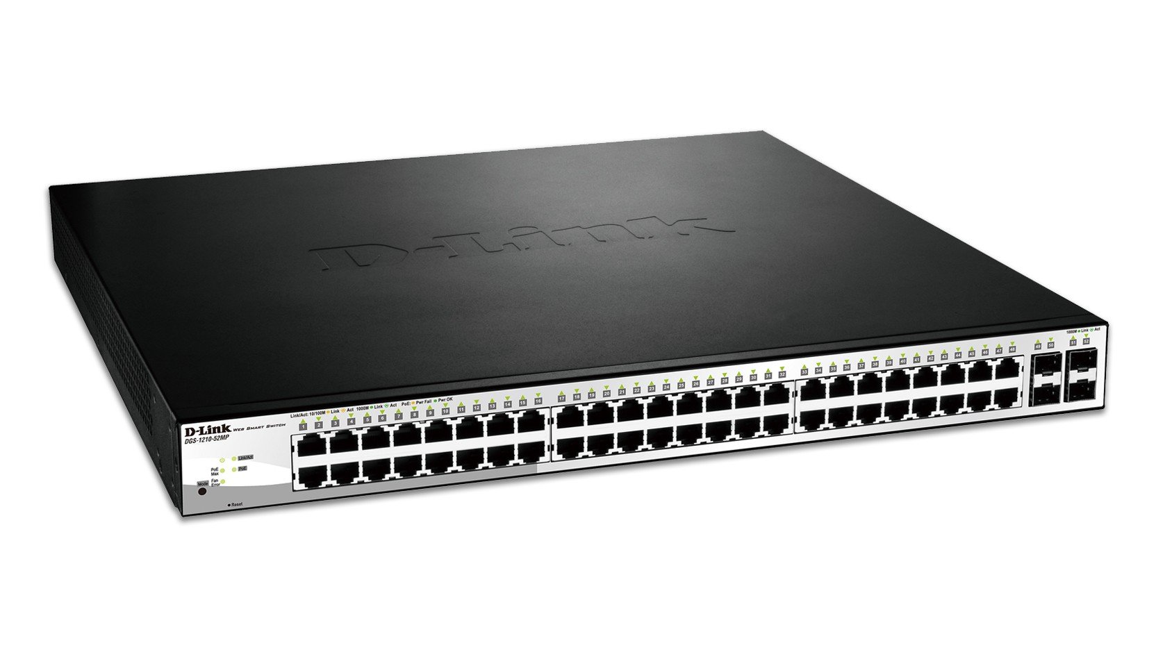 D-Link DGS-1210-52MP/E 52-PORT LAYER2 GIGABIT SWITCH 48X POE SMART MANAGED