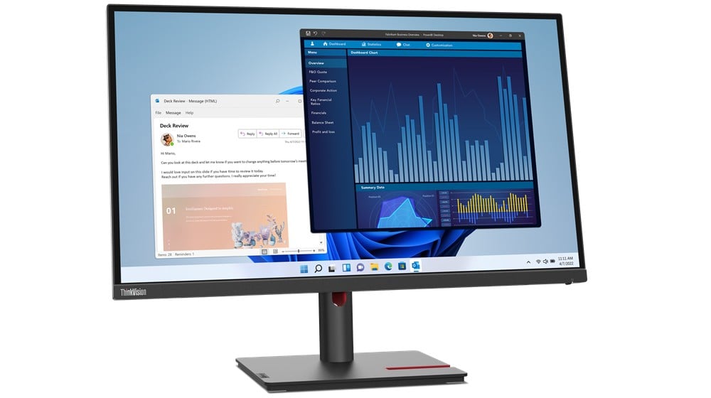 Lenovo ThinkVision T27p-30 68.6 cm (27″) 3840 x 2160 pixels 4K Ultra HD LED Black