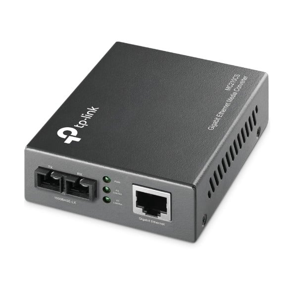 TP-Link MC210CS 10/100/1000 Mbps RJ45 to 1000 Mbps Single-Mode SC Fiber Converter