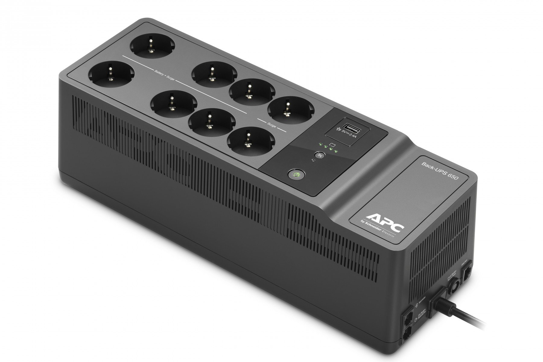 APC Back-UPS 650VA 230V 1 USB charging port – (Offline-) USV Standby (Offline) 0.65 kVA 400 W 8 AC outlet(s)
