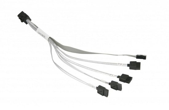 Supermicro SFF-8643/4xSATA Black, Grey