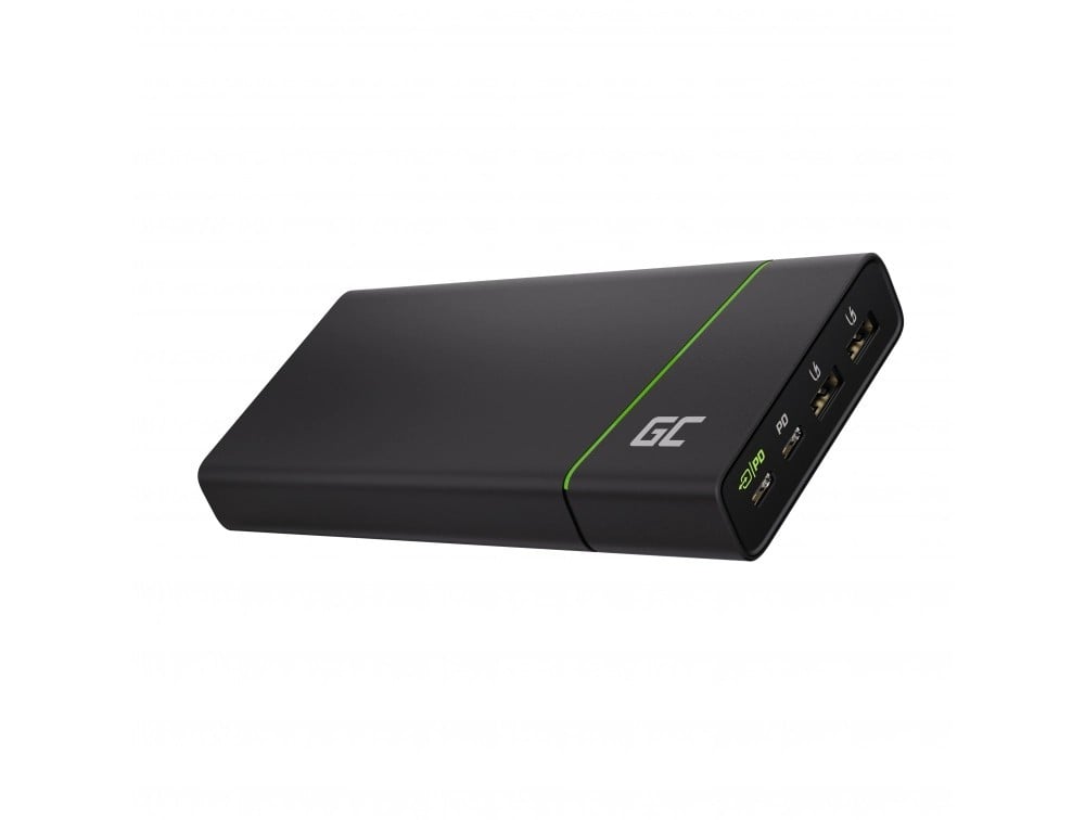 Power Bank Green Cell GC PowerPlay Ultra 26800mAh 128W 4-port for laptop, MacBook, iPad, iPhone, Nintendo Switch and more