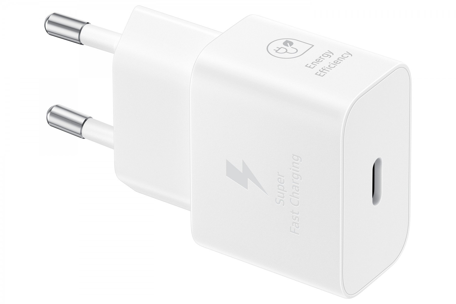 Samsung 25W USB-C power adapter without cable, white