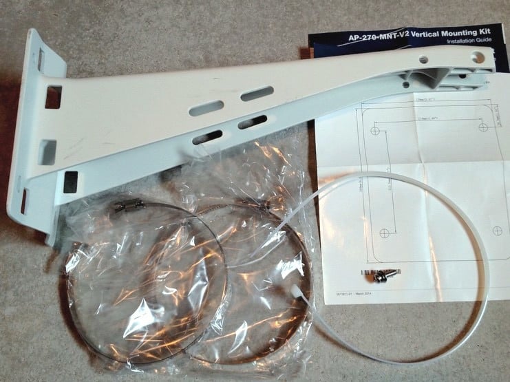 Aruba AP-270 Series Outdoor Pole/Wall Short Mount Kit (AP-270-MNT-V2)