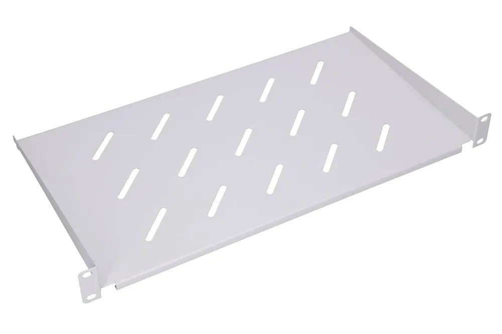 Extralink 1U 250mm Gray | Shelf | 19″, for wall cabinets