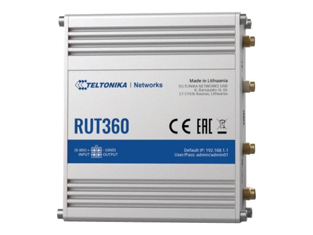 Teltonika RUT360 Industrial LTE Cat 6 WiFi Router