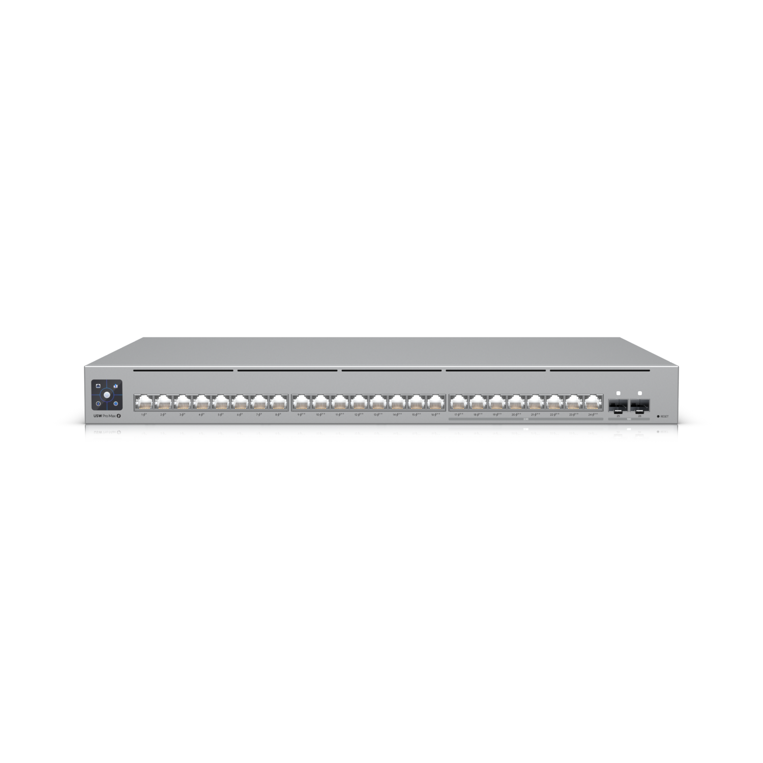 Ubiquiti USW-Pro-Max-24-PoE UniFi 24 port multi-gigabit PoE++ switch, with layer3 features and etherlighting