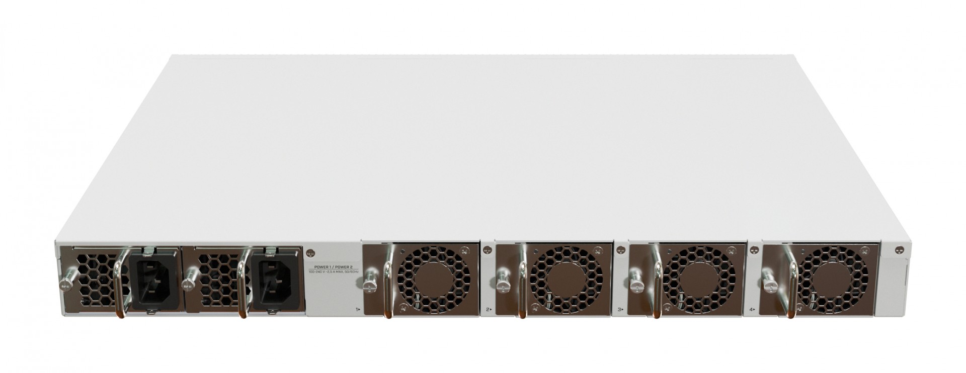 MikroTik Cloud Switch CRS520-4XS-16XQ-RM, 4x 2GHz CPU, 4GB RAM, 2x 10G LAN, 16x QSFP28, 4x SFP28, 2x PSU, L5 - Slika 2