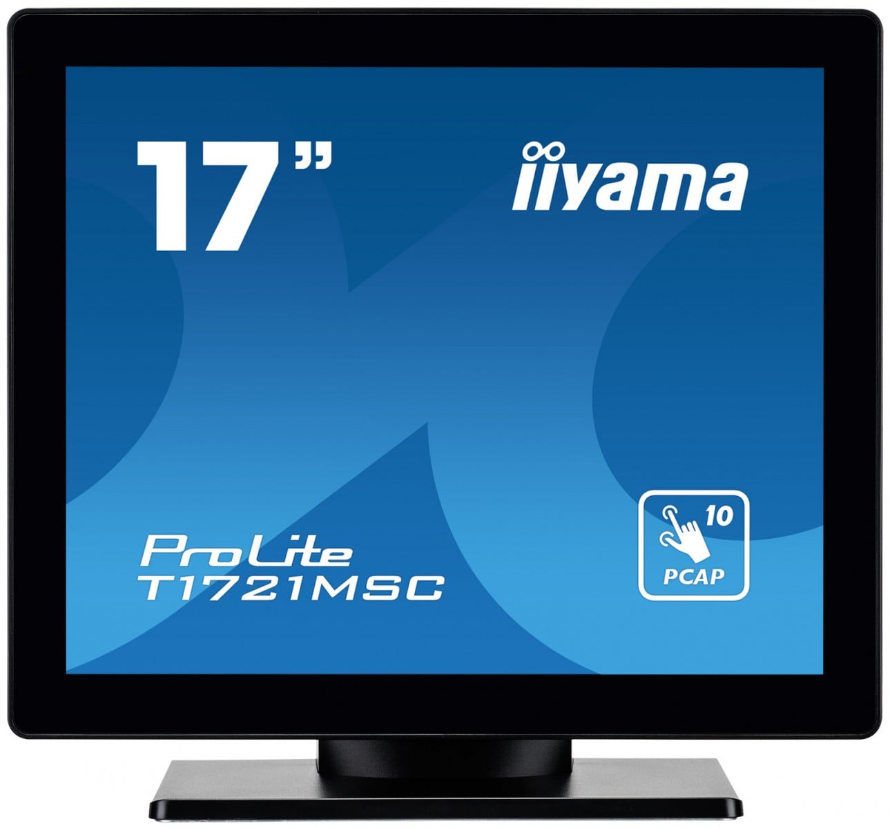 IIYAMA T1721MSC-B2 17inch PCAP Bezel Free Front 10P Touch 1280×1024 Speakers VGA HDMI 250cd/m 1000:1