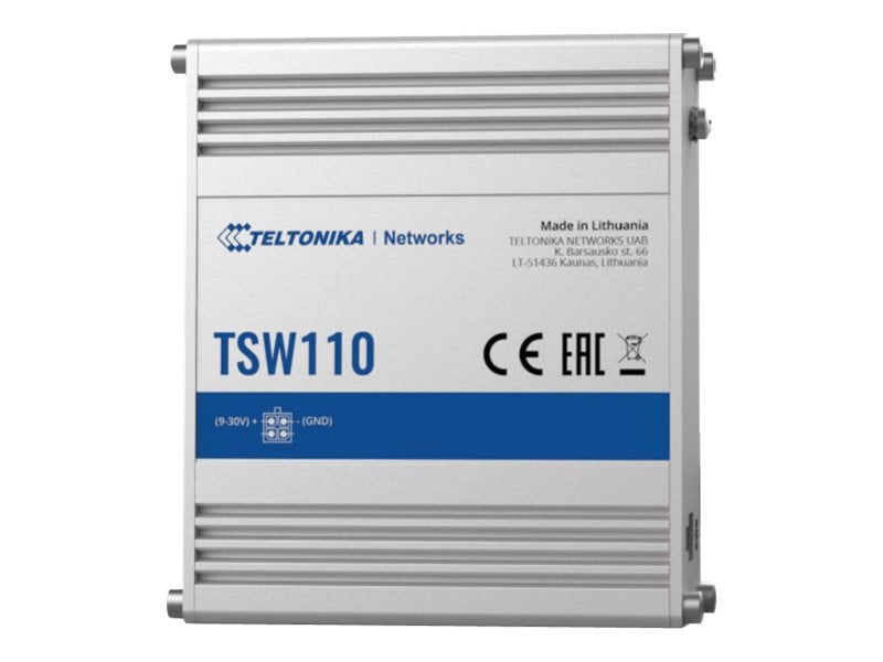 Teltonika TSW110 Industrial Unmanaged Passive PoE/Switch