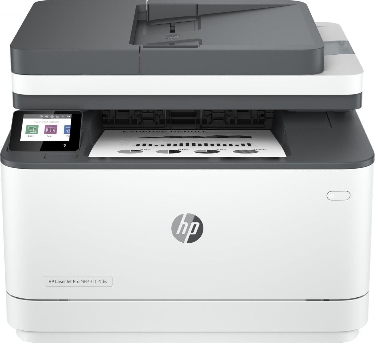 HP LaserJet Pro MFP 3102fdw Printer, Black and white, Printer for Small medium business, Print, copy, scan, fax, Two-sided printing; Scan to email; Scan to PDF
