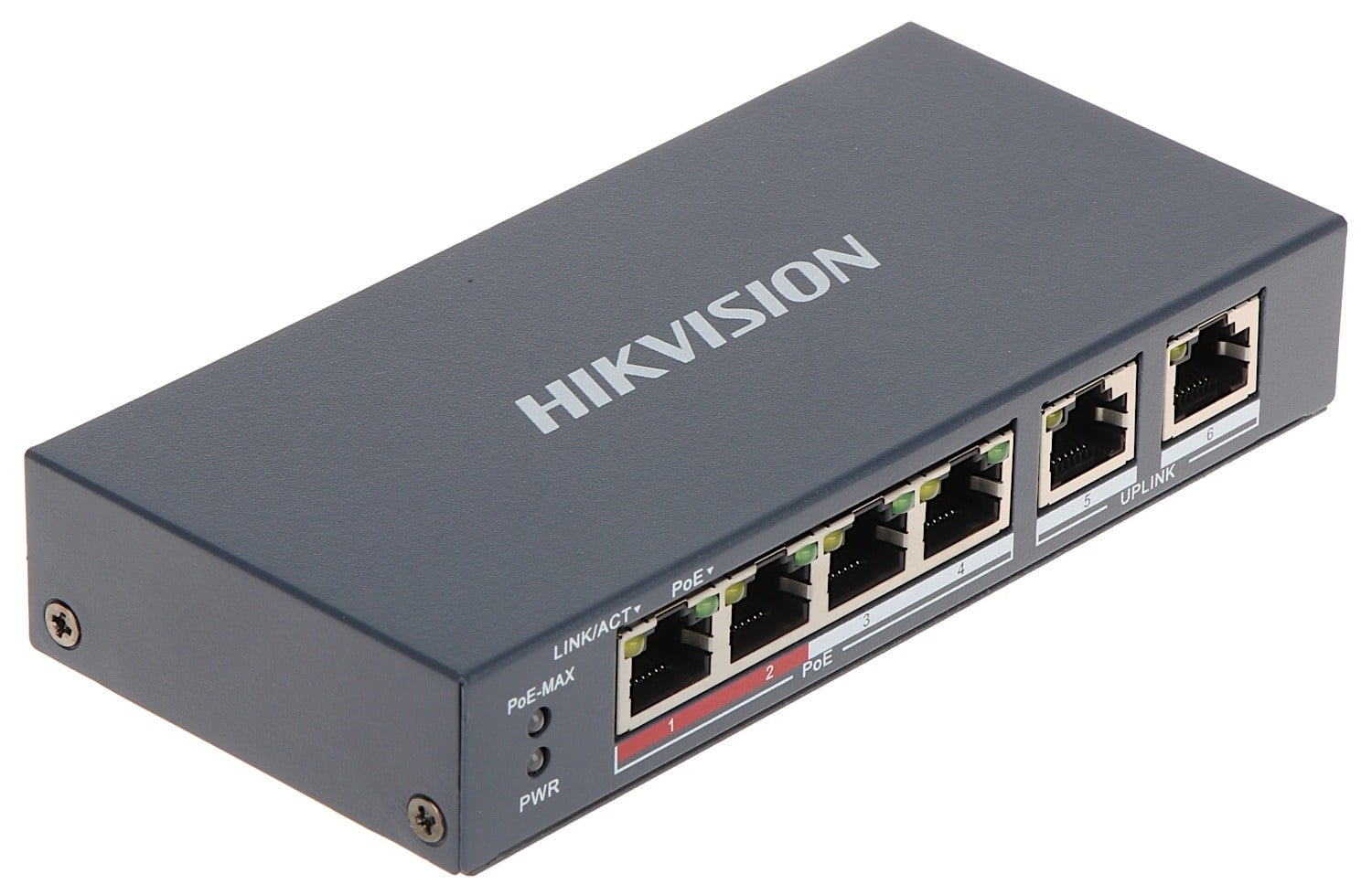 Hikvision DS-3E0106P-E/M 4 Port Fast Ethernet Unmanaged POE Switch