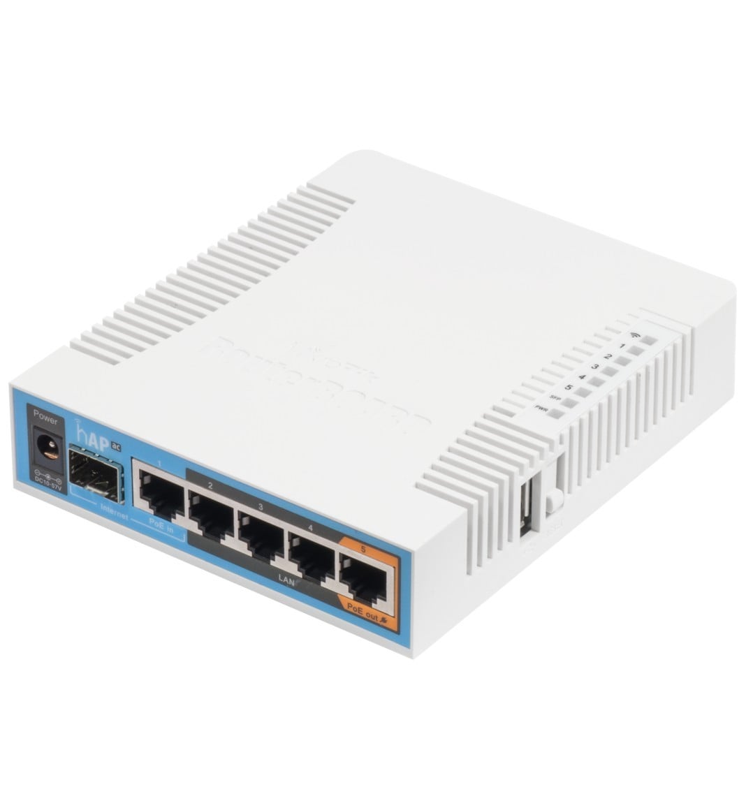 Mikrotik hAP ac 500 Mbit/s White Power over Ethernet (PoE) (RB962UIGS-5HACT2HNT)