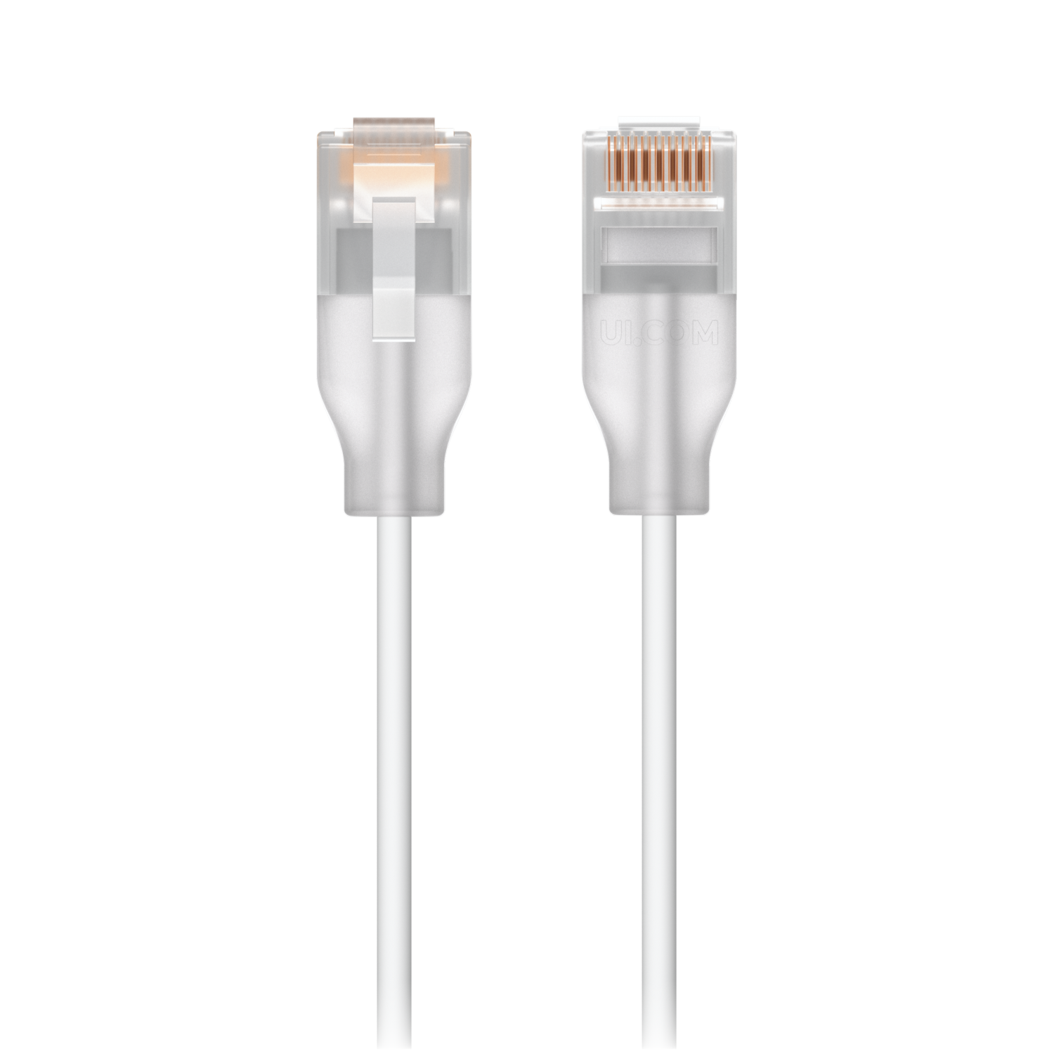 Ubiquiti UACC-Cable-Patch-EL-0.15M-W-24 UniFi patch cable with translucent booted RJ45 and Etherlighting support when paired with UniFi Pro Max switching, 0.15