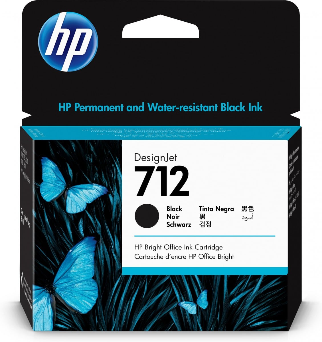 HP 712 80-ml Black DesignJet Ink Cartridge – High (XL) Yield – Pigment-based ink – 80 ml – 1 pc(s) – Single pack (3ED71A)