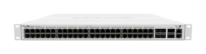 MikroTik CRS354-48P-4S+2Q+RM L3 Managed Network Switch, 48x Gigabit Ethernet, PoE, 4x SFP+, 2x QSFP+