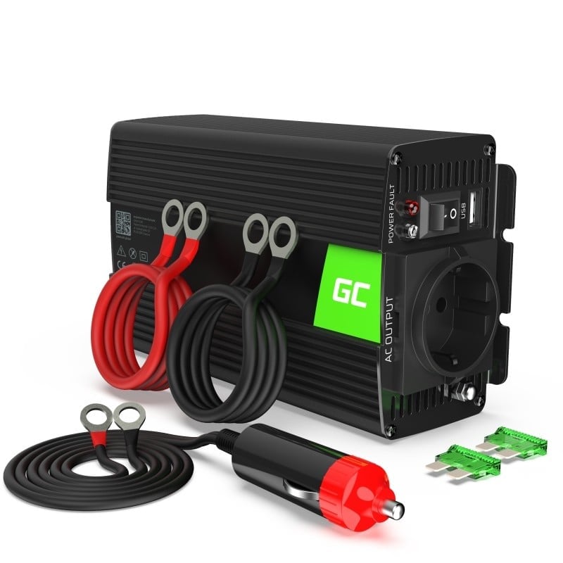Green Cell Power Inverter 12V to 230V 300W/600W Modified sine wave