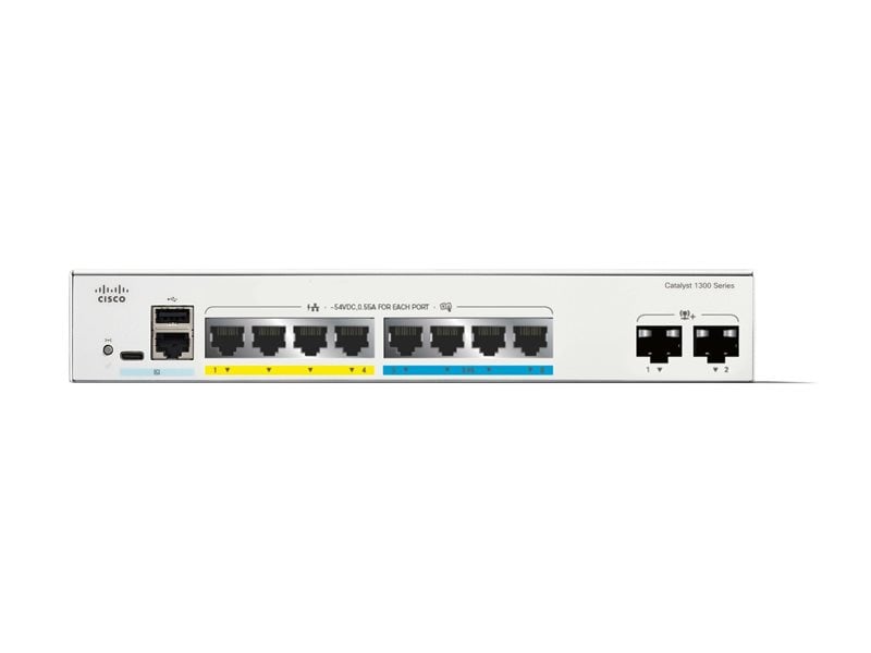 Catalyst 1300 4-port 2.5GE, 4-port GE, PoE, 2x10G SFP+