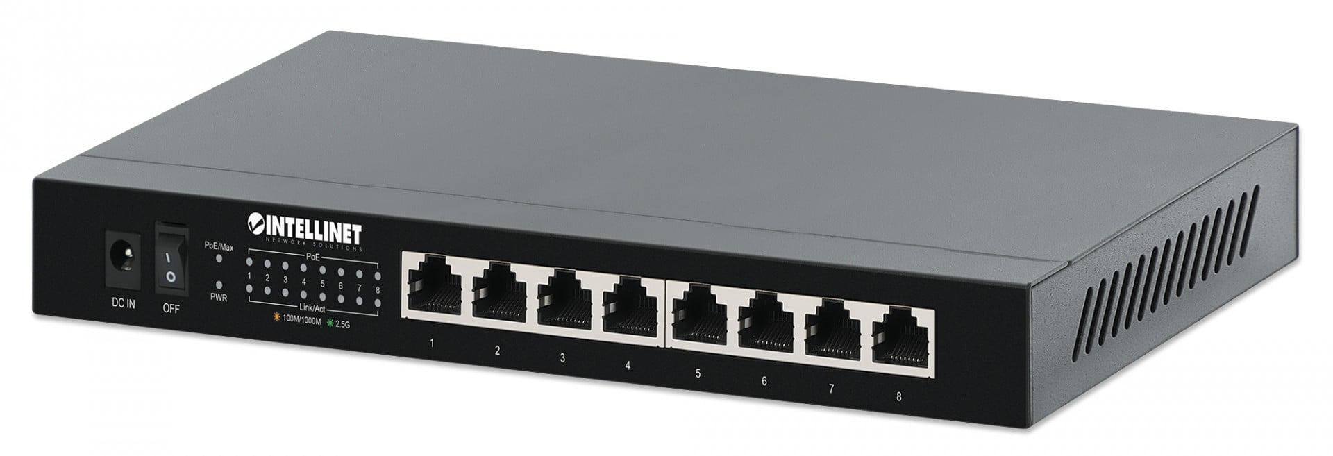 Intellinet 8-Port 2.5G Ethernet PoE+ Switch 100W (561938)