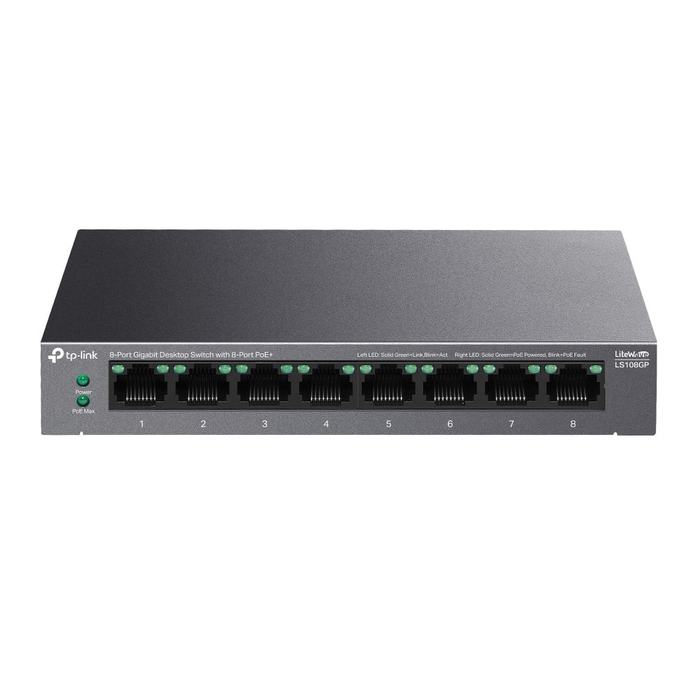 TP-Link LS108GP Switch 8xGE PoE+
