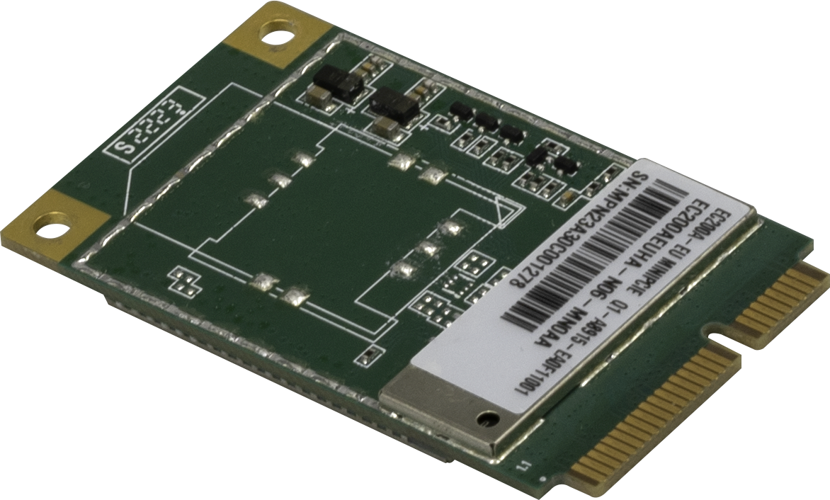 MikroTik 2G/3G/4G/LTE miniPCi-e card with 2 x u.FL connectors for International bands 1/3/5/7/8/20/28/38/40/41, CAT4