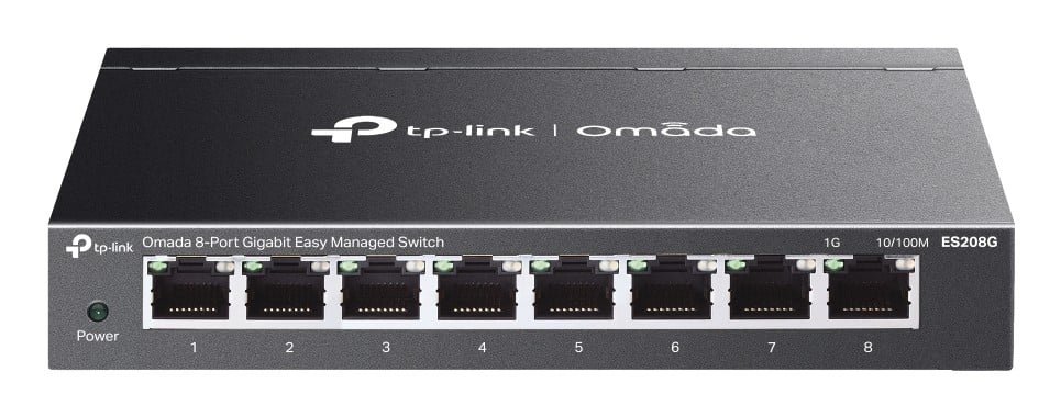 TP-Link Omada ES208G network switch Managed L2 Gigabit Ethernet (10/100/1000) Black