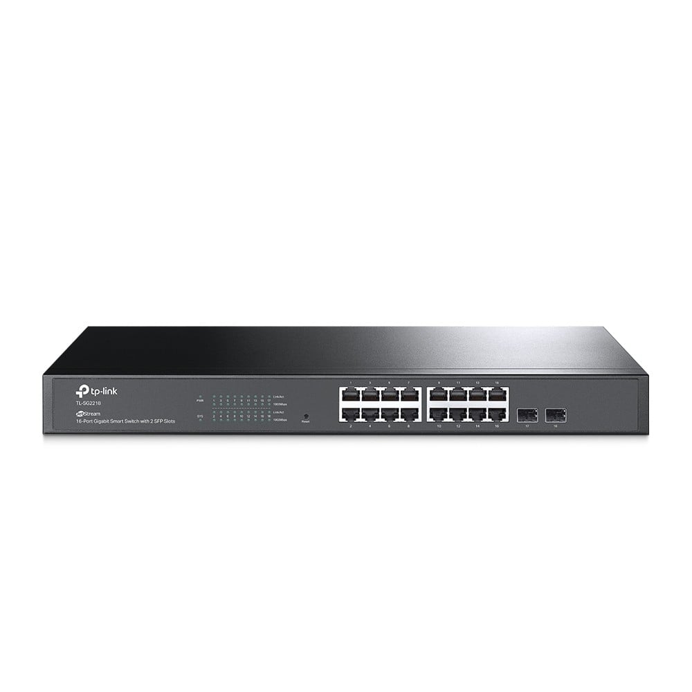 TP-Link TL-SG2218 JetStream™ 16-Port Gigabit Smart Switch with 2 Gigabit SFP Slots