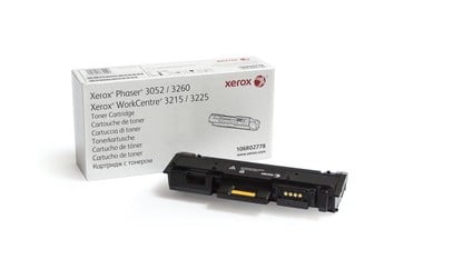 XEROX black toner 3,000 pages A4 for Phaser 3052/3260 WorkCentre 3215/3225 [106R02778]