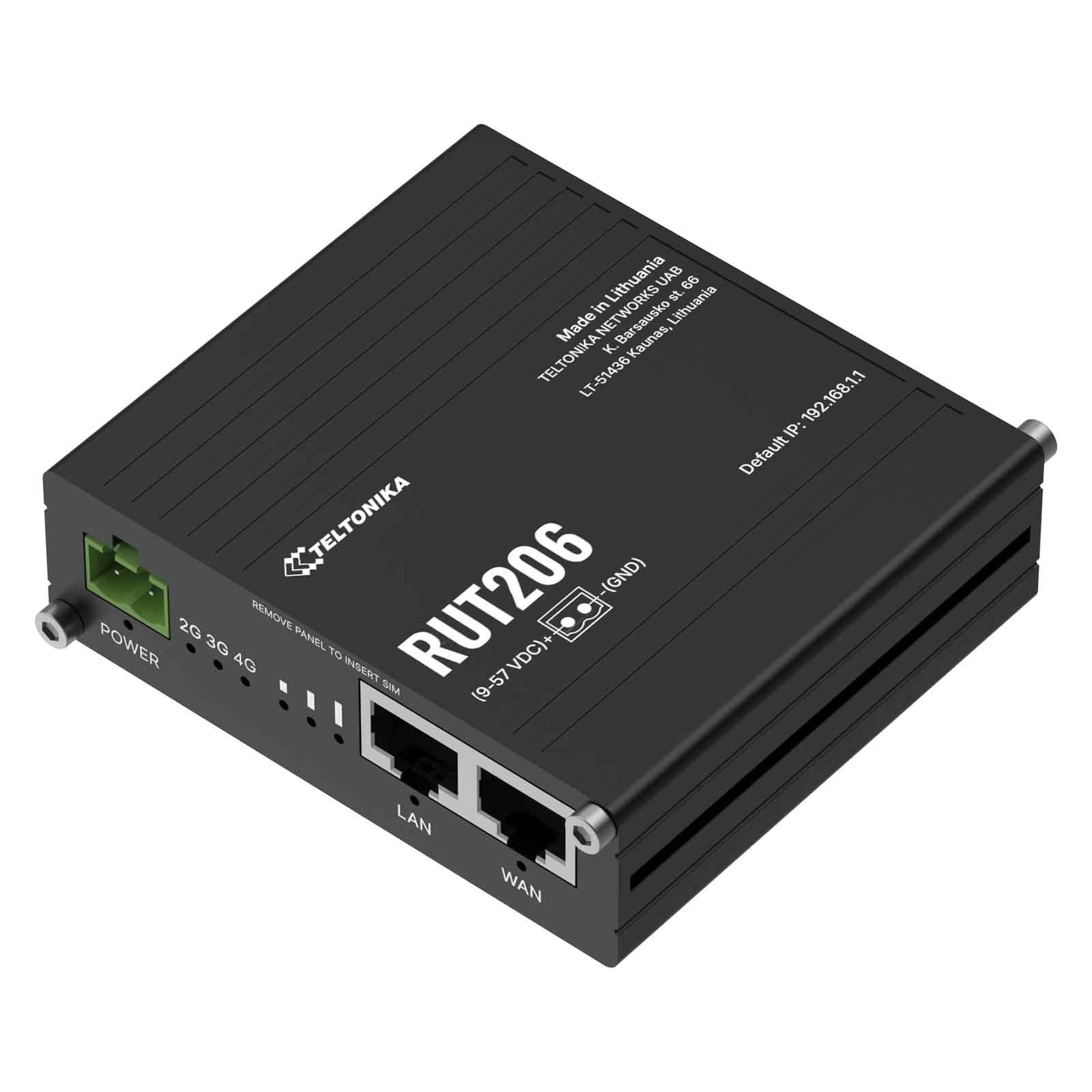 Teltonika RUT206 Industrial Router 4G LTE with RS232 and RS485