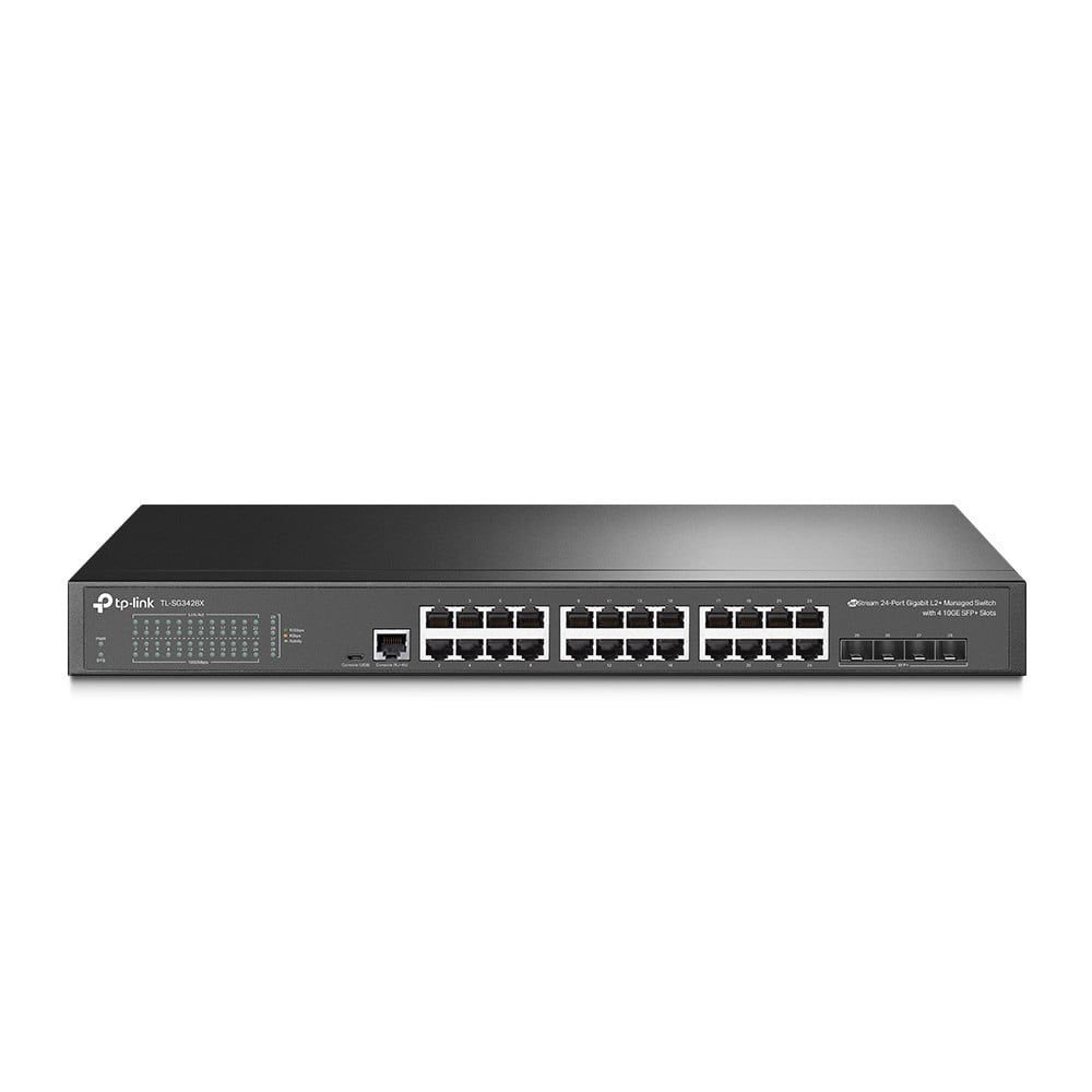 TP-Link TL-SG3428X JetStream™ 24-Port Gigabit L2+ Managed Switch with 4 10GE SFP+ Slots