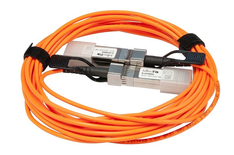 Mikrotik S+AO0005 fibre optic cable 5 m SFP+ Orange