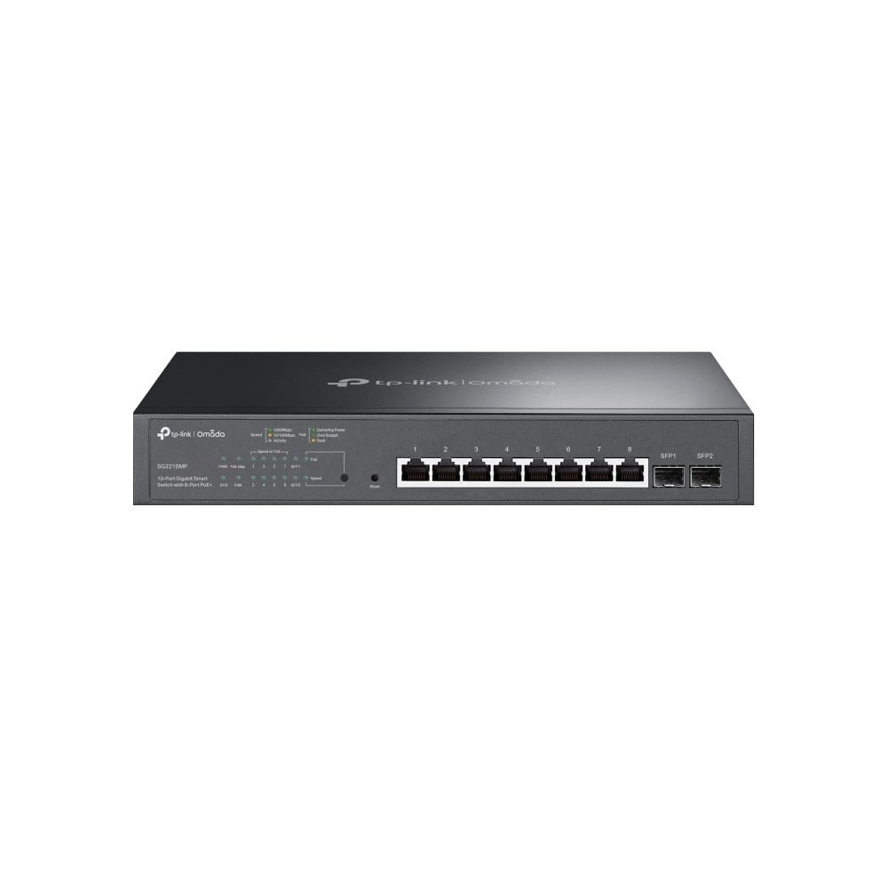 TP-Link SG2210MP (TL-SG2210MP) JetStream™ 10-Port Gigabit Smart Switch with 8-Port PoE+
