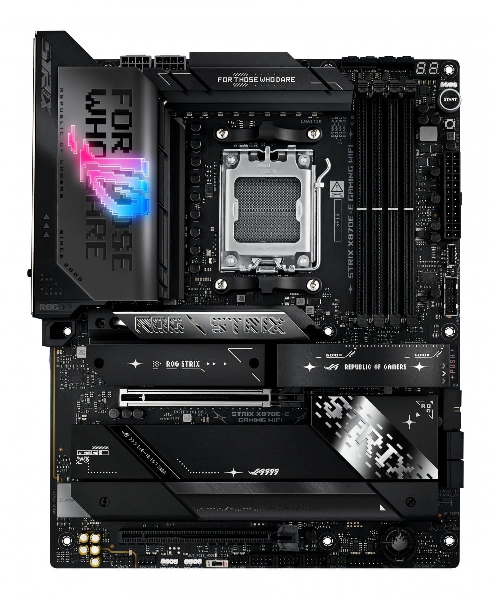 ASUS ROG STRIX X870E-E GAMING WIFI | X870, AM5, DDR5, M.2, SATA, USB4 Type-C, Wi-Fi 7, ATX